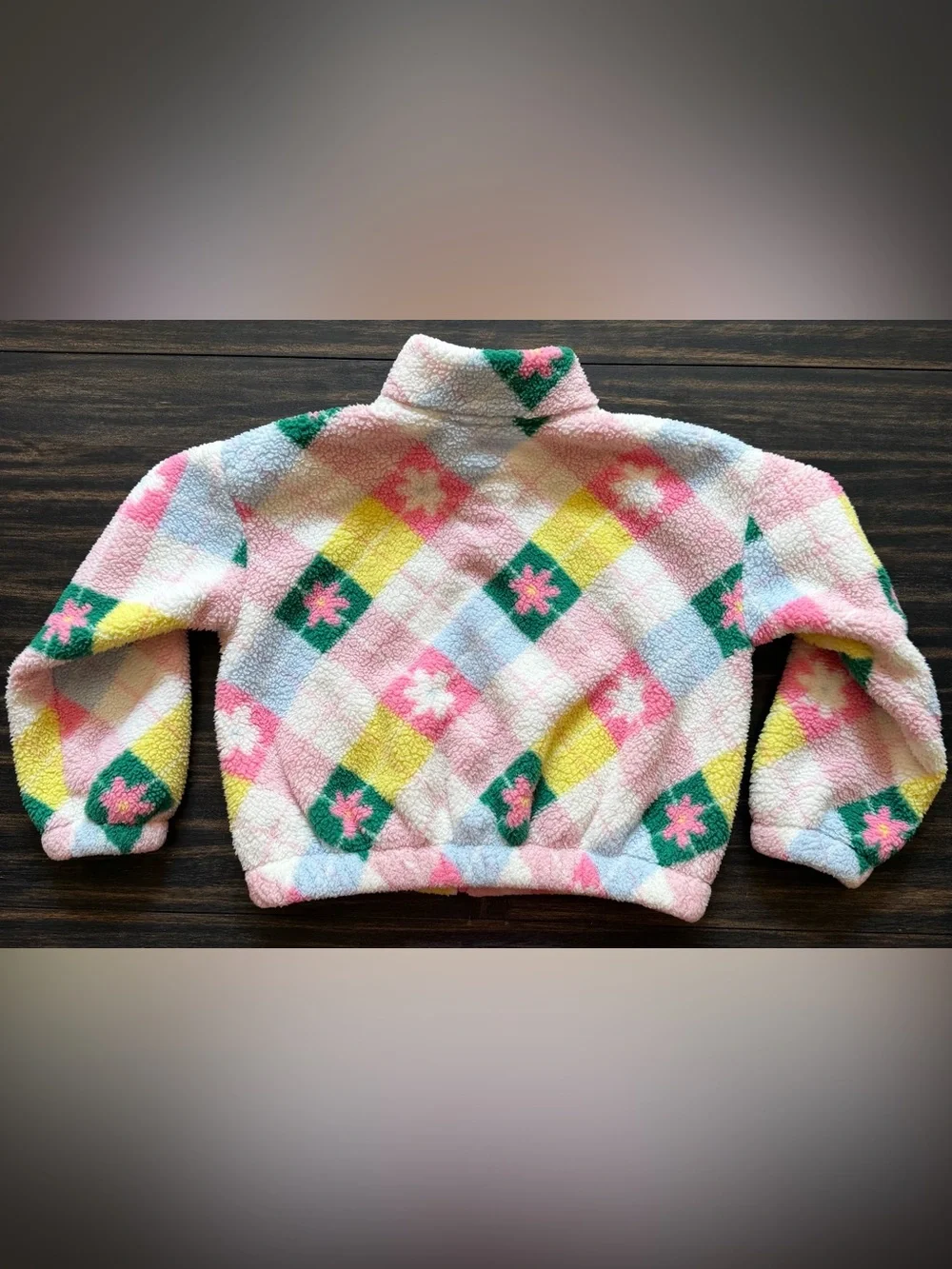 Old Navy Oversized Sherpa Zip Jacket for Girls, Size L (10-12)
